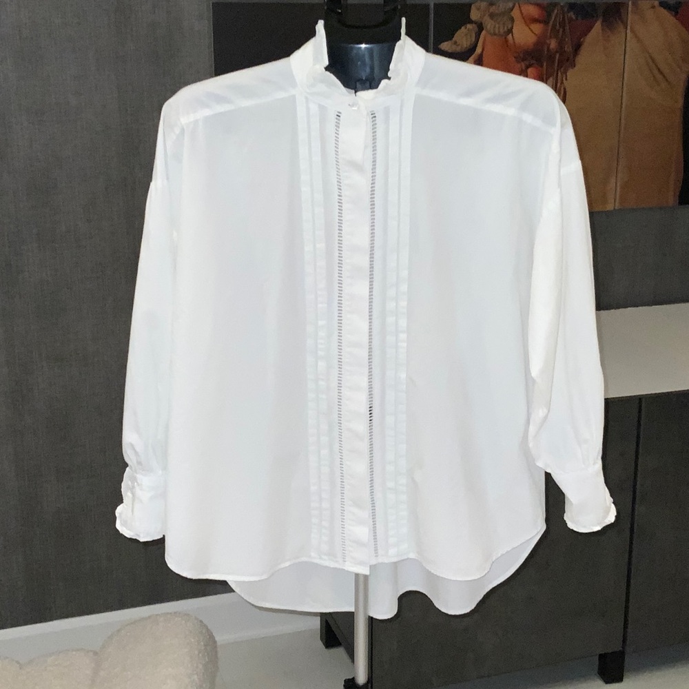 Zara Elegant White Shirt size S